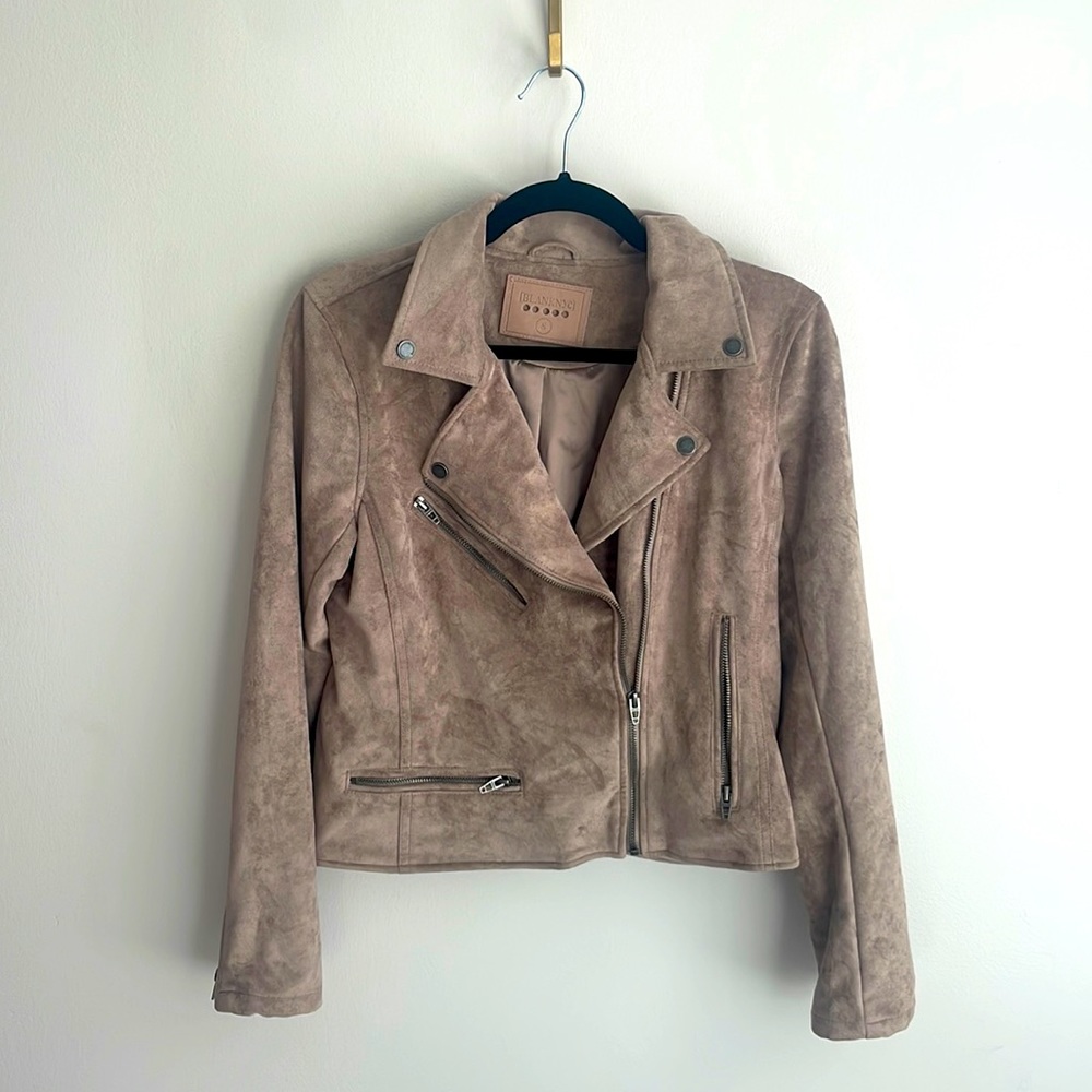 Blank NYC Beige Moto Jacket